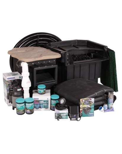 Elite Complete Pond Kit - 8' x 11' - Skimmer Box